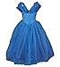 Goodcorsetmall 2015 New Cinderella Dress Princess Costume Butterfly Girl,7-8/ Tag size:150,Blue