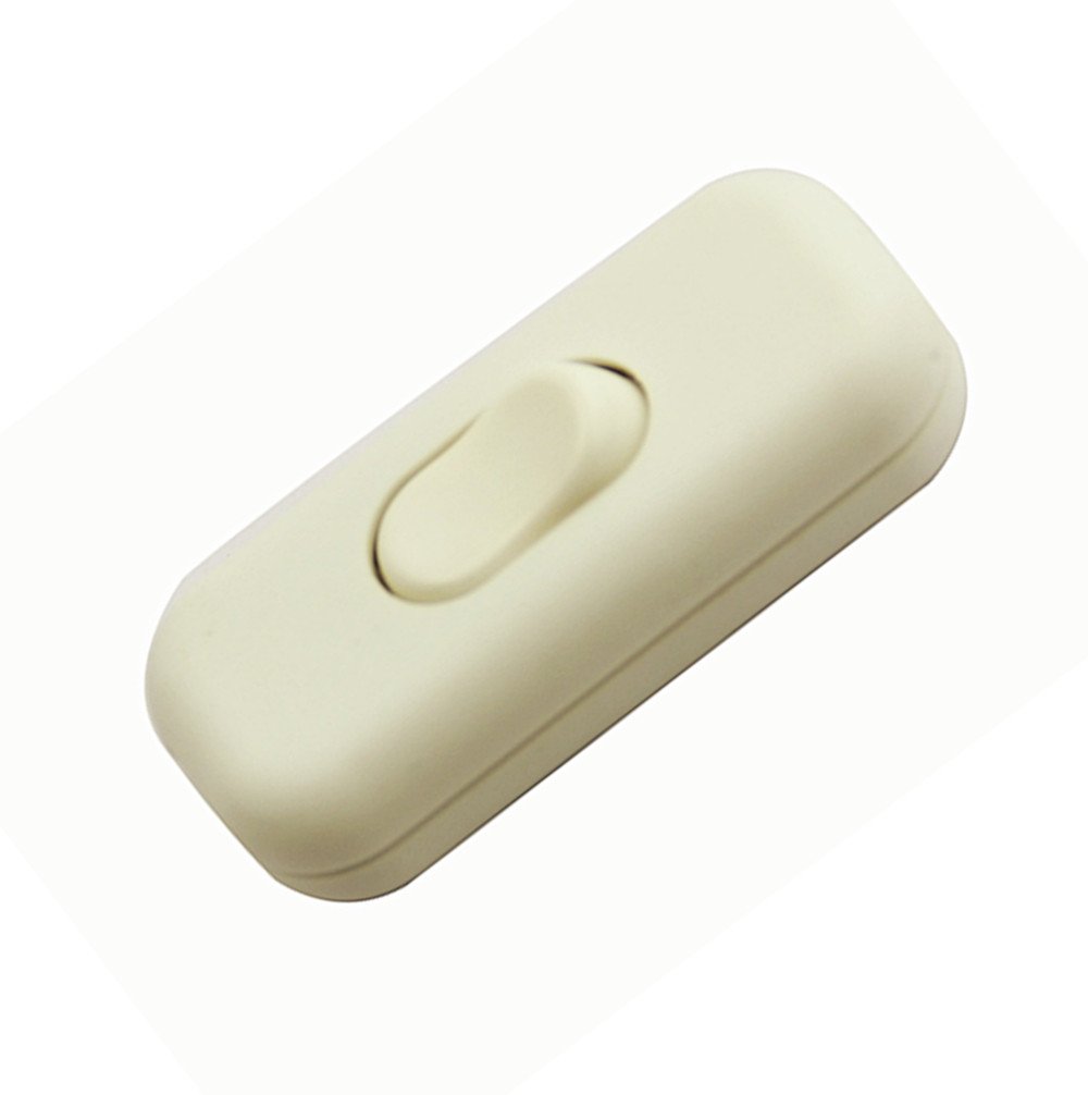 Torpedo Switch/[1 Pack] SFTlite White Inline Switch Use Inline 2 or 3 Core,Inline Lamp/Light/Bulb Switch