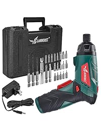LANNERET 3.6-Volt Cordless Electric Power Screwdriver Kit, Lightweight Max Torque 4N.m 2-Position Rechargeable 1500mAh Lithium Ion Battery,BMC Sets