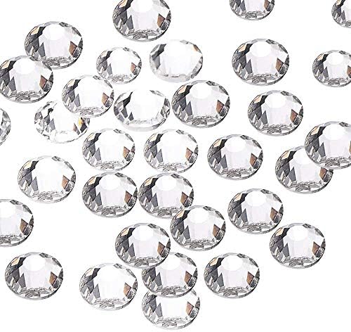 1440pcs/lot SS6(2mm) Clear Crystal Flat Back Brilliant Round Rhinestones Glass Stones Glitter Gems (SS6, Clear)