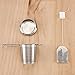 EZOWare Tea Infusers for Loose Leaf Tea [Set of 4] Stainless Steel Fine Mesh Tea Strainer with Handle and Lid, Reusable Tea Steeper for Tea Pot, Cup, Mug