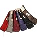 Lovely Annie Women's 6 Pairs Pack Knee Length Wool Socks Size 7-9 Six Colors (Wine,Gray,Coral,Purple,Black,Brown)