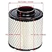 HIFROM 7082037 Air Filter Cleaner Replacement for ATV Polaris 500 570 Crew ETX ACE 570 500 570 Ranger Ranger Crew 570-6 Ranger ETX Sportsman 570 Sportsman ACE Sportsman ACE 570