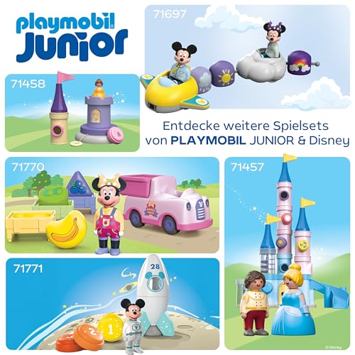 JUNIOR & Disney | Minnie Maus Obst-Transporter mit Sortierspaß | Nachhaltiges Spielzeug ab 1 Jahr | Geschenk für Kleinkinder | Fördert Motorik & erstes Lernen | 71770