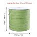 Whaline 229 Yards Christmas Raffia Paper Ribbon Craft Packing Paper Twine for Festival Gifts, DIY Decoration and Weaving, Christmas 1/4 inch Width (Green)