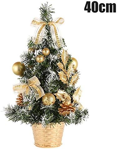 Fanville Artificial Christmas Tree Mini Christmas Cheer Party Decoration Xmas Ornament for Home Desk Table