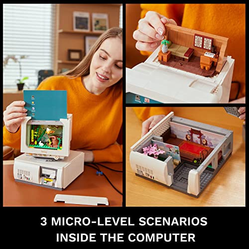 Computer Building Set, Construction Retro Computer Model Building Kits ...