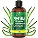 Organic Aloe Vera Gel Sunburn Relief - Certified Organic Pure Aloe Vera for After Sun Relief, Hair & Skin Conditioning - Made From Real Aloe Vera Gel Juice Straight from the Plant [8oz Size]