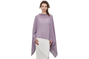 BEAUZSUZSANA Chiffon Cape Shawls for Evening Dress Soft Elegant Sheer Wraps Perfect for Weddings Parties