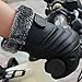 YQXCC Winter Men's Leather Gloves Touch Screen Outdoor Sports Cycling Windproof Warm Gloves