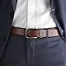 Savile Row Men's 100% Leather Classic Dress Belt Brown (Size 36)