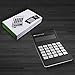 Calculator,Everplus 10 Digit Apple Style Design Calculator Dual Power Calculator Solar Battery LCD Display Office Calculator (Black)