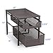 Simple Trending 2 Tier Under Sink Cabinet Organizer with Sliding Storage Drawer, Desktop Organizer for Kitchen Bathroom Office, Stackbale, Bronze