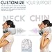 PACK4TRACK Travel Pillow is a Neck Pillow for Airplane Travel - A One Size Plane Pillow with The Best Adjustable Neck Support