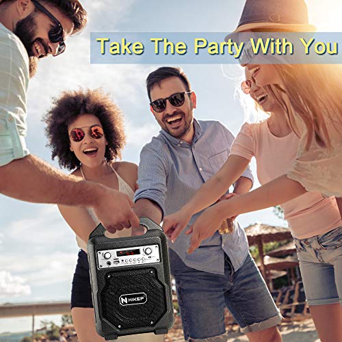 HIKEP Portable Karaoke Machine for Kids Adults, Bluetooth Speaker with