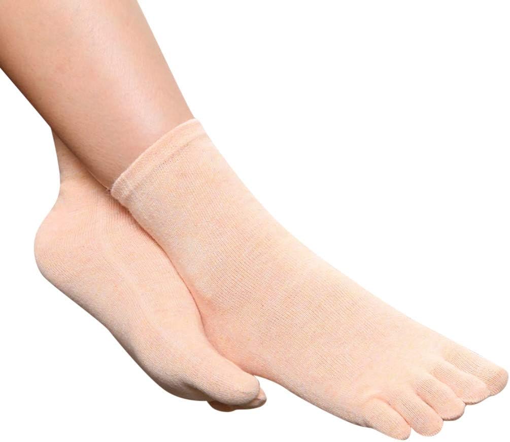 Women's Toe Socks No Show Cotton Five Finger Socks Athletic Non-Slip Ankle Yoga Socks