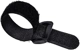 HUAYT Hook & Loop Cable Straps 1x16 in 10 Pack Black Self-Adhesive view 2