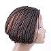 Jiayi Short Box Braided Lace Front Wigs Bob Style Full Braids with Natural Side Hand-tied Part Half Hand-made Braided Wigs for African American Women with Baby Hair for Daily Wear(6