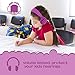 AILIHEN HD850 Kids Headphones Mic&Music Sharing Port, Volume Limited On-Ear Wired Headset Boys Girls Teens Children Toddler(Purple)