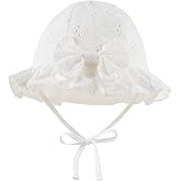 Summer Baby Hats for Girls Cotton Infant Sun Hat Bowknot Toddler Bucket Hats 0-2 Years