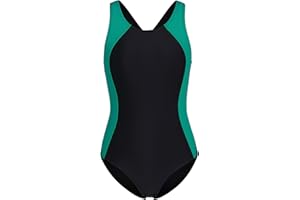 beautyin Girls One Piece Swimsuits Size 7-16 Athletic Racerback Bathing Suit