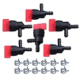 Hipa (Pack of 6 1/4" 90 Degree Fuel Shut Off Valve for Briggs & Stratton 698181 494539 697944 Tecumseh 35857