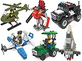 Gimpo City Series Creative Building Blocks Bricks Toys Kits Set (307 Pieces Pack of 6) (Compatible LEGO)