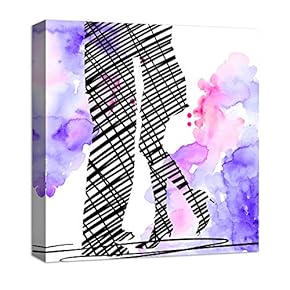Canvas Wall Art Romantic Couple Canvas Prints Home Artwork Decoration for Living Room,Bedroom - 12x12 inches