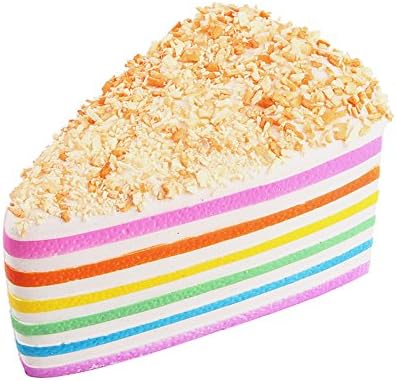 Squishy Jumbo Kawaii Cream Soft Rainbow Cake Bread Super Decompression Slow Rising Squishy Squeeze Toys Fun Stress Reliever Toys