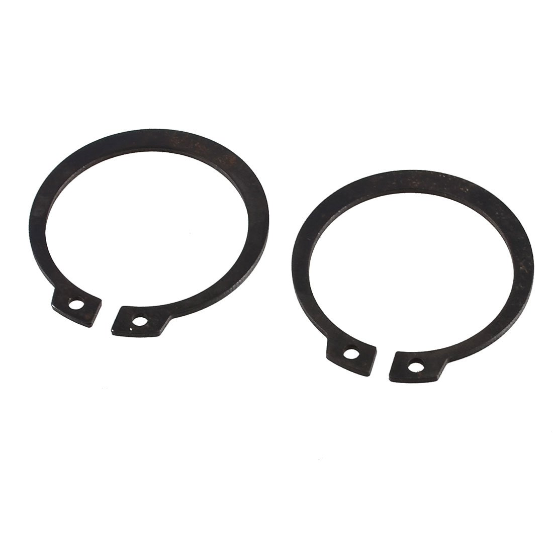 Sourcingmap 2 Pcs Black Metal External Circlip Snap Ring for 34mm Axle Shaft