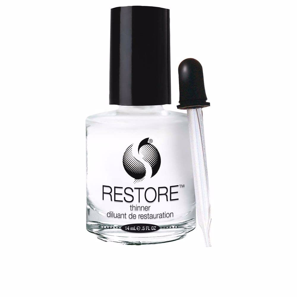 Seche Restore Thinner | Nail Polish Thinner for Restoring Consistency & Extending the Life of Your Favourite Polishes | Nail Varnish Thinner for Nail Lacquer or Top Coat | Includes Dropper | 14 ml