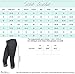 Junior Plus Size Plain Cotton Capri Leggings with Hem LACE Trim, 1XL, Black