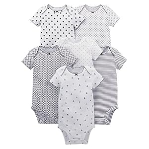 Simple Joys by Carter’s Girls’ 6-Pack Short-Sleeve Bodysuit