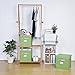 StorageWorks Storage Cube Box with Lid, Fabric Storage Bin, Green, Large, 6-Pack, 11.8x11.8x11.8 inches