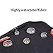 anqier Cycling Gloves, Waterproof Full Finger Touchscreen Gloves Winter Gloves for Men and Women, Black-D, Small
