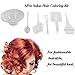 Anself 6Pcs Salon Hair Coloring Dyeing Kit Brush Comb Bowl Hair Tint Mixing Bowl DIY Hair Colouring Set