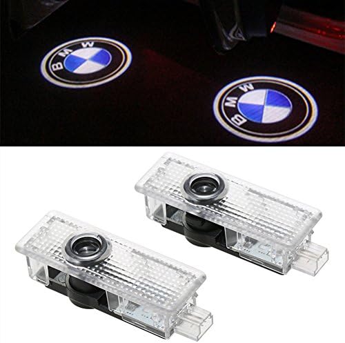 BLDO 2 Pcs Car Door LED Logo Projector Ghost Shadow Lights Welcome Lamp (For BMW)
