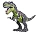 CifToys Ultimate Tyrannosaurus Rex Dinosaur Toys–Large & Realistic Jurassic T-Rex Action Figure with Real Sounds, Walking, Moving & Glowing Dino Figurine, Perfect Gift–Battery Powered (Green)