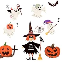 Halloween Temporary Tattoos for kids, 160 Pcs Halloween Craft Makeup Tattoo Stickers for Trick or Treat goodies Favor, Halloween Body Decor Supplies