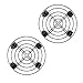 Jesauge Metal Plant Flower Pot Stand Trolley Caddy on Wheels Indoor Outdoor Home Garden Tools (2-Pack)
