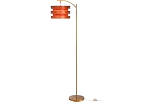 O’Bright Strata Wooden Floor Lamp (Antique Brass, Horizon, Dark Oak)