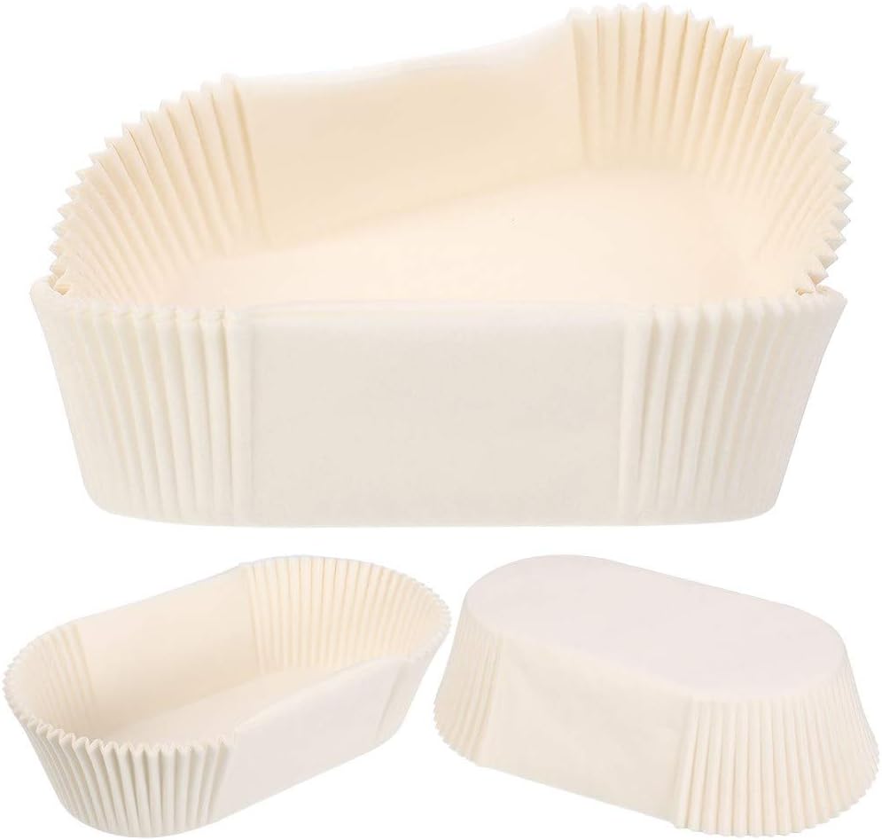 KINAKE 100 PCS Loaf Bread Liners for Baking White