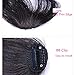 AOSOME 100% Real Human Hair Bangs Clip Fringe with Temple Handmade Clip In Hair Extension Brown