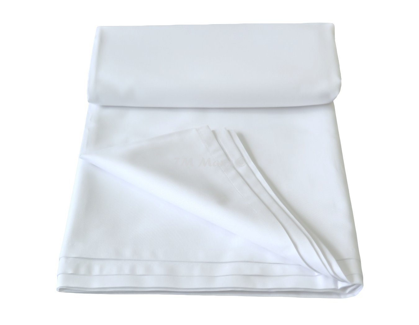 TM Maxx table cloth bed sheet, flat sheet, summer duvet sheet, towels, hotel quality. 150 g/m² (4). 6 sizes. Seams on 4 sides. 100 % cotton. Without elastic., Cotton, White, 150x250cm
