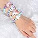Qunan Twist Magic Pets Bracelet 4 Pcs Kitty Elephant Deer Giraffe Bracelet Set with Unicorn Coin Purse Gift for Kids Girls