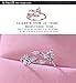 KOREA-JIAEN Branch Ring S925 Sterling Silver Plated Base 5A Level CZ Adjustable Ring (Rose gold)