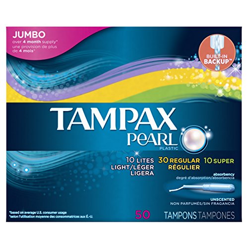 UPC 073010009233, Tampax Pearl Plastic Tampons, Triplepack, Light/Regular/Super Absorbency, Unscented, 50 Count