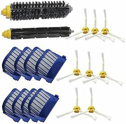 MyRBT Replacement Accessories Kit for iRobot Roomba 650, 620,770,780,790 Robotic Vacuum Cleaner with 1 x Bristle Brush, 1 x Flexible Beater Brush, 8 x 3-Armed Side Brush and 3 x Filters
