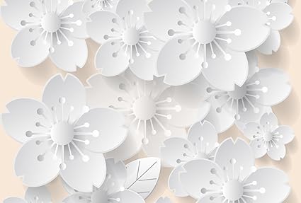 Photography Backgrounds 3d White Flowers Backdrop Photo Baby Shower Photography Backgrounds 3d White Flowers Backdrop Photo Baby Shower