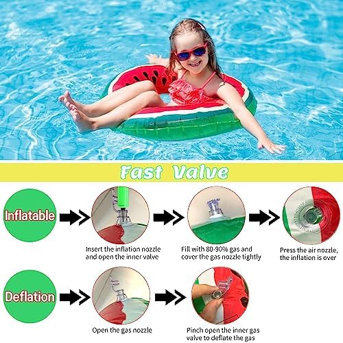 6 Stück Aufblasbare Schwimmringe